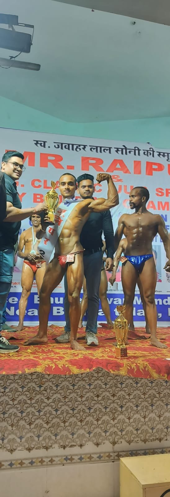छत्तीसगढ़ क्लासिक राज्य स्तरीय बॉडी बिल्डिंग प्रतियोगिता में फिर चमके छबिलाल निषाद