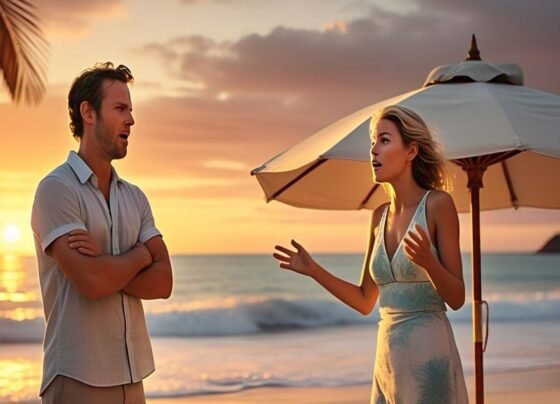 Fight between newly married couple during honeymoon trip