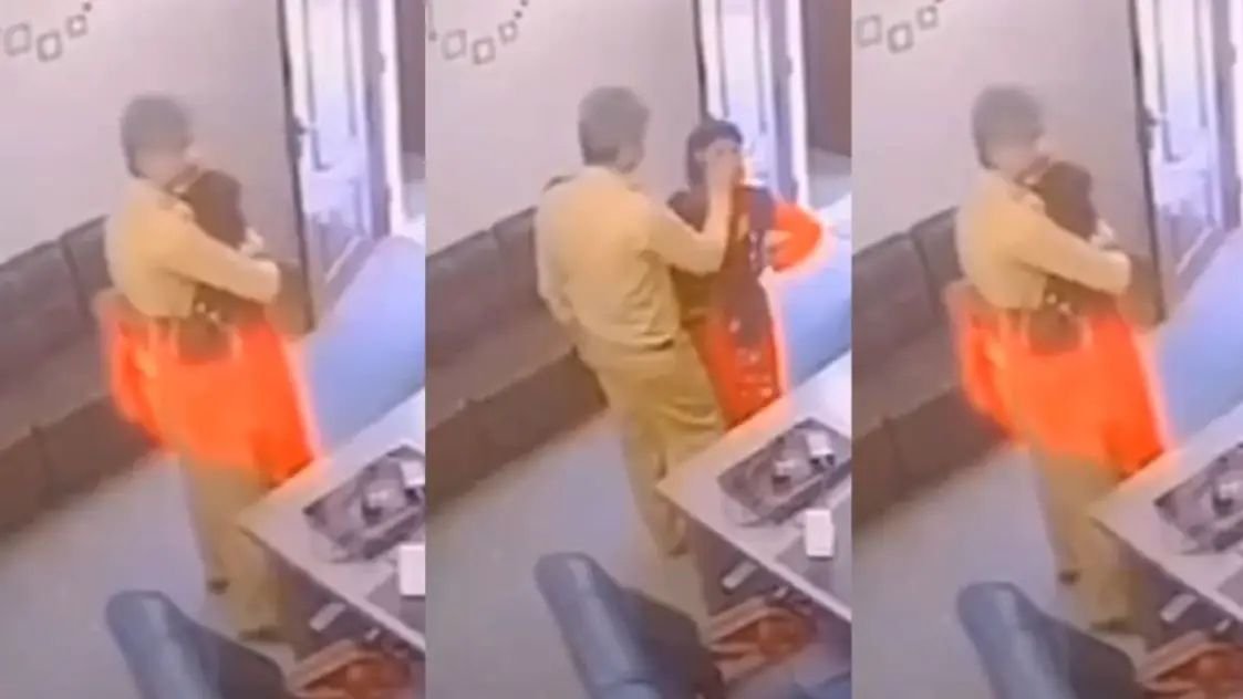 Viral News : पुलिसकर्मी ऑफिस में महिला के साथ बनाने लगा संबंध, सीसीटीवी में हुआ कैद!