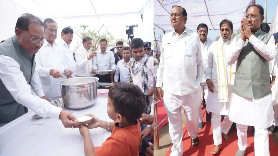 गिरौदपुरी मेला में शामिल हुए CM साय, गुरु गद्दी की पूजा कर लिया आशीर्वाद, मेले की राशि दोगुनी कर की 50 लाख