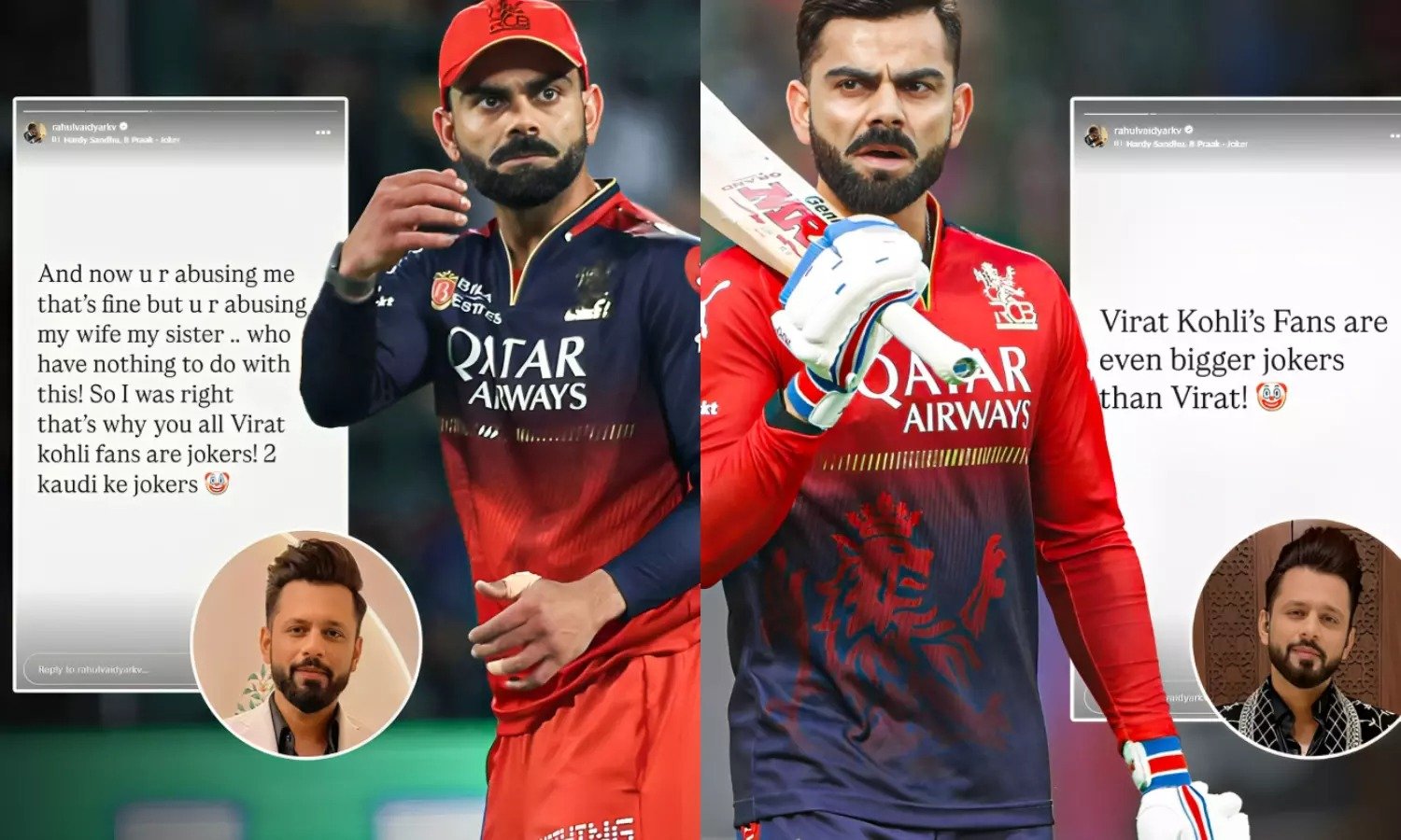 सिंगर ने विराट कोहली को कहा ‘जोकर’, फैंस पर भी कसा तंज, किंग कोहली ने दिया करारा जवाब!