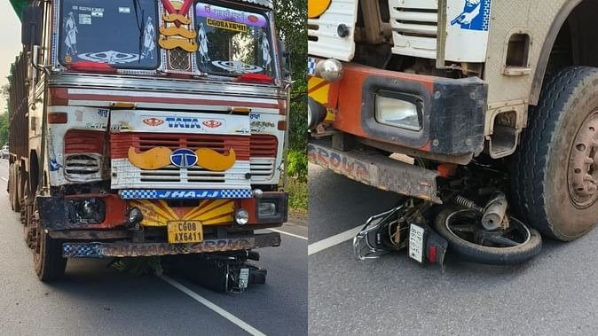 बड़ा हादसा: कोंडागांव में ट्रक की चपेट में आई बाइक, तीन लोगों की दर्दनाक मौत; चालक फरार