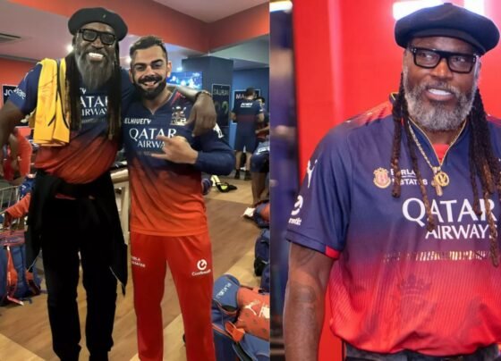 Chris Gayle is supporting RCB and PBKS