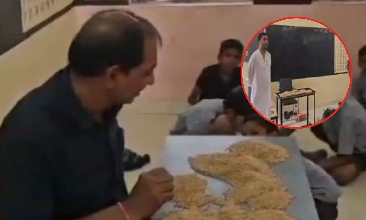 CG Viral Video: सरकारी स्कूल में टीचर बच्चों से बिनवा रहा धान का करगा, सोशल मीडिया पर वायरल वीडियो