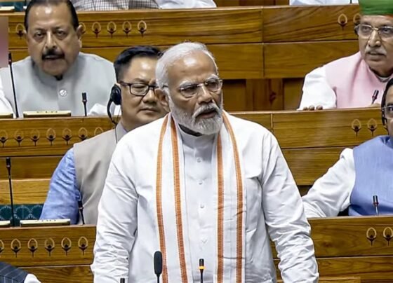 PM Modi in Parliament