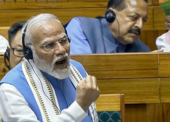 PM Modi's fiery speech in Lok Sabha