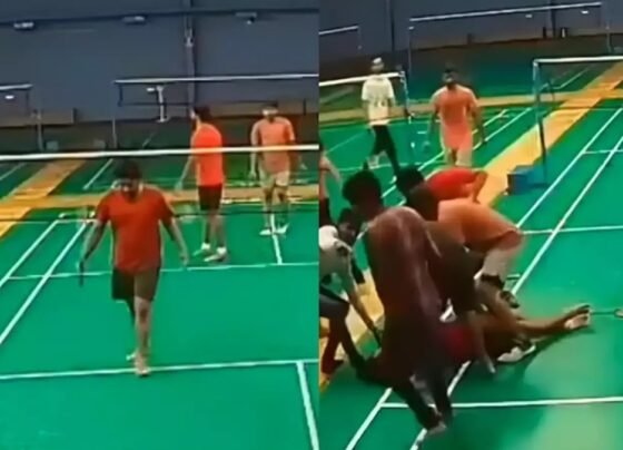 Young Man Heart Attack in Badminton Court
