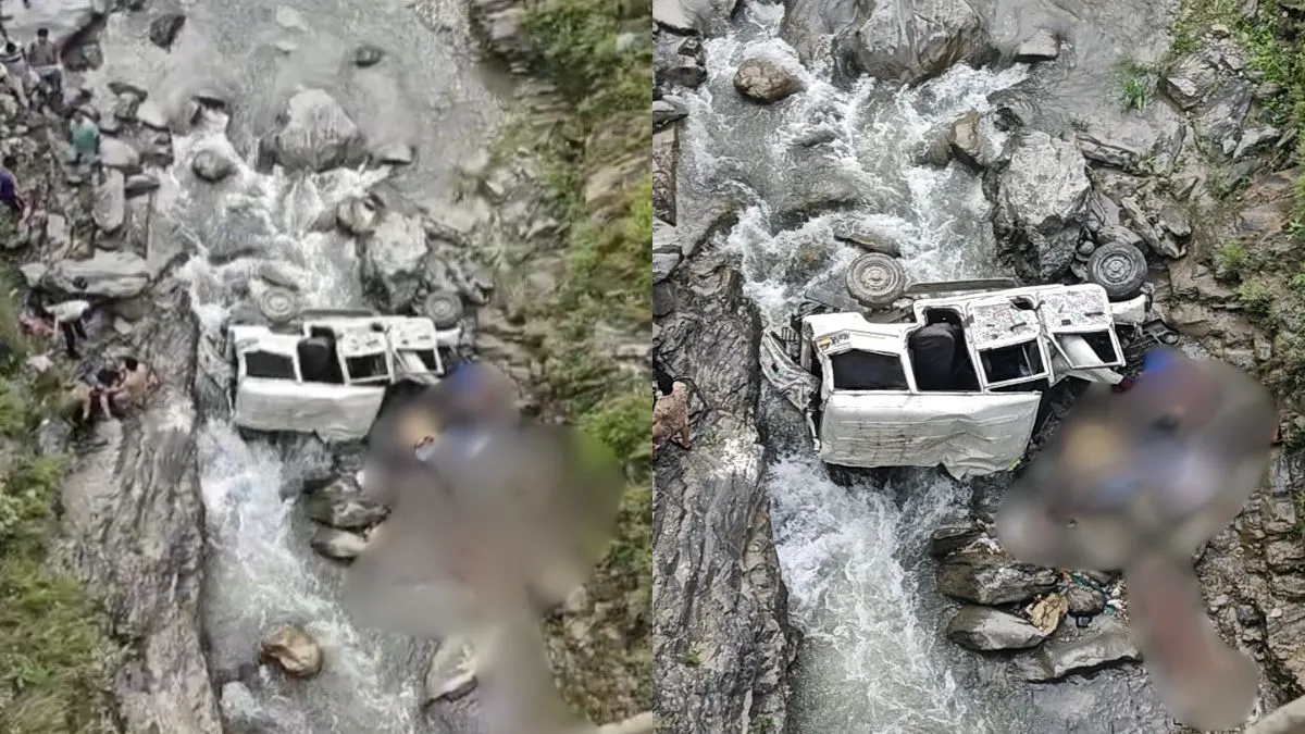 यहां हुआ बड़ा हादसा! गहरी खाई में गिरी बोलेरो, 8 लोगों ने तोड़ा दम