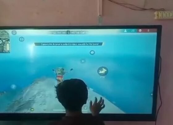 Students Playing Free Fire in School