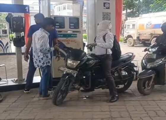 No Helmet No Petrol Raipur