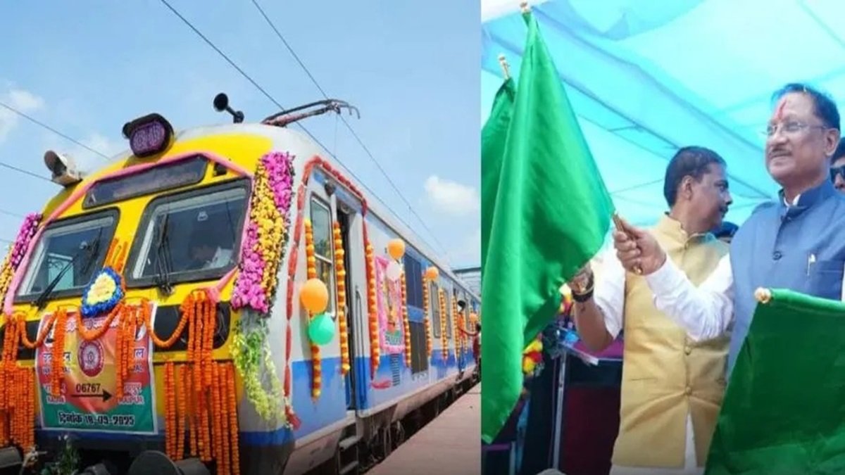 Rajim MEMU Train Service : CM साय ने राजिम से नई ट्रेन का किया शुभारंभ, ग्रामीण क्षेत्रों को होगा फायदा, गरियाबंद-देवभोग के लोगों के लिए भी सुविधा