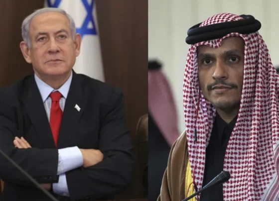Benjamin Netanyahu Calls Qatari PM