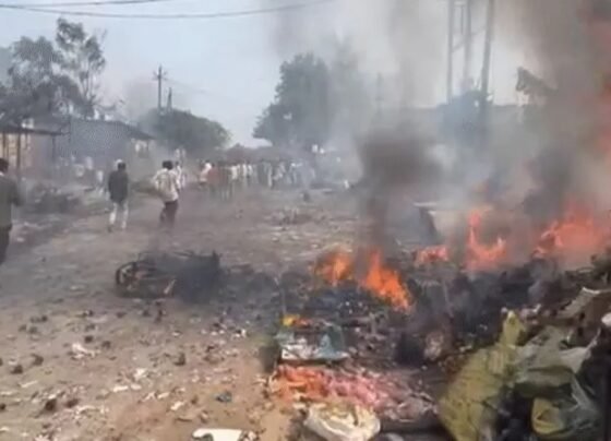 Dhar Patakha Market Fire