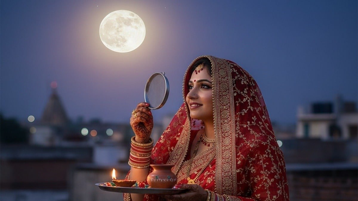 Karwa Chauth 2025: चांद का हुआ दीदार, दिल्ली-NCR सहित देशभर में सुहागनों ने छलनी से देखा चांद और पति संग खोला व्रत