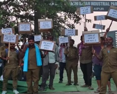 Sweeper Protest in Raipur