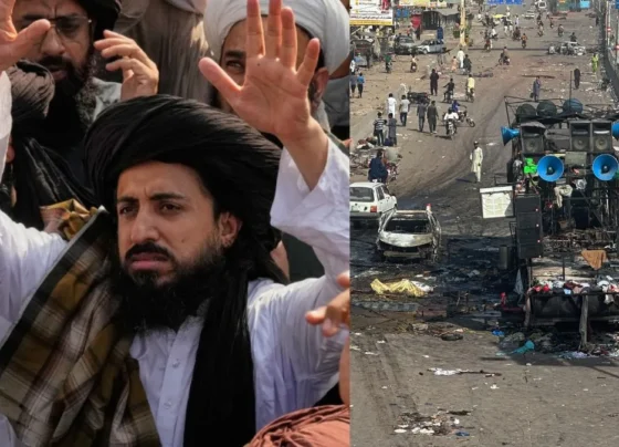 Violence during protests in Pakistan