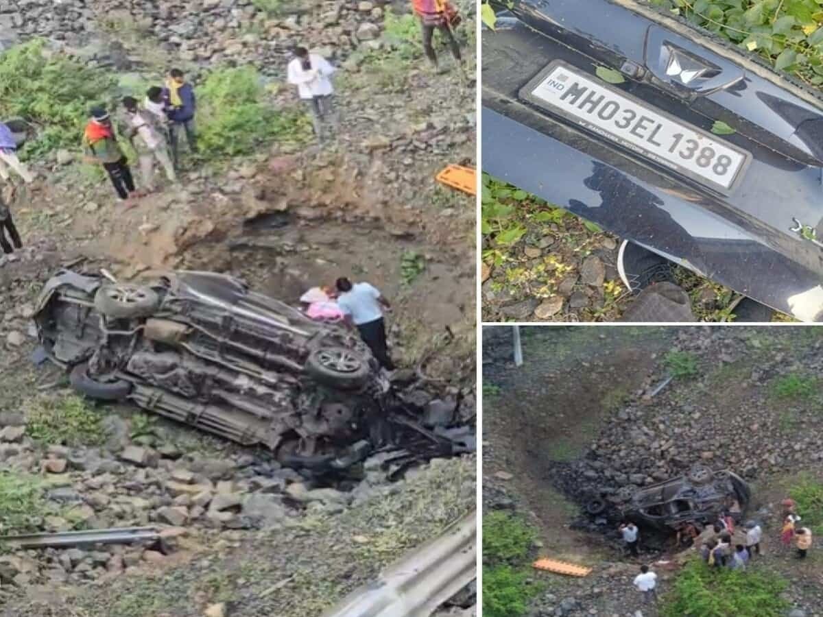 Road Accident : दिल्ली-मुंबई एक्सप्रेसवे पर भीषण हादसा, खाई में गिरी कार, 5 की मौके पर ही मौत