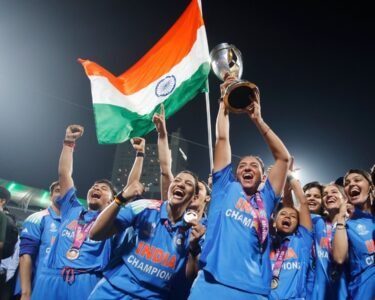 World Cup winning Indian women's cricket team