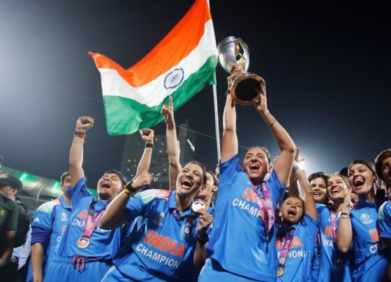 World Cup winning Indian women's cricket team