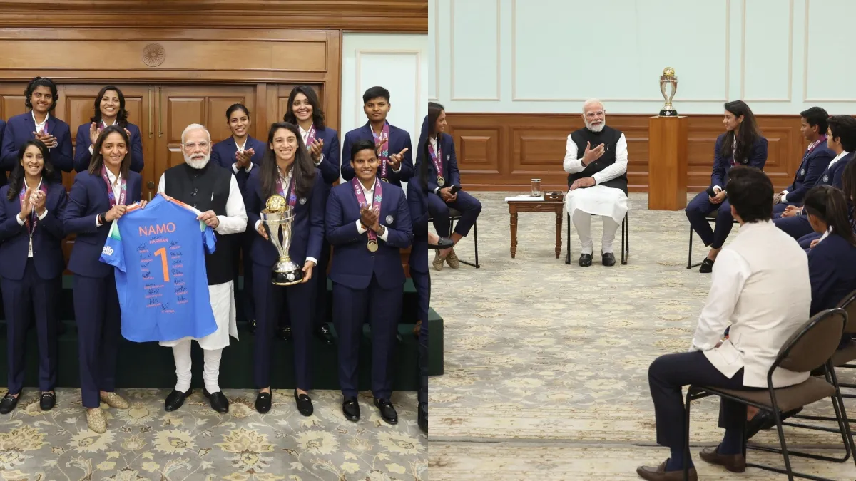 महिला क्रिकेट टीम से मिले पीएम मोदी, गिफ्ट में दी ऑटोग्राफ की हुई स्पेशल जर्सी