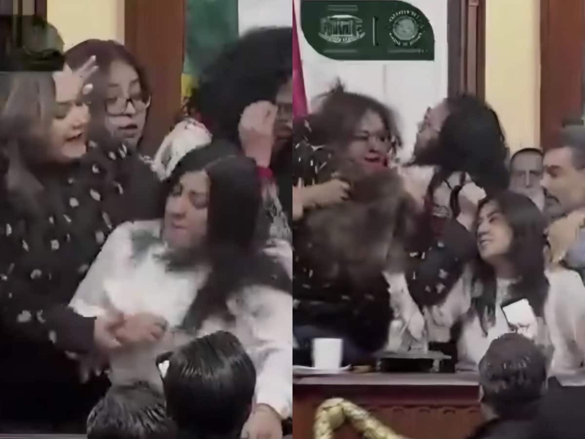 महिला विधायकों ने खींचे बाल, खूब चले घूंसे, LIVE टेलीकास्ट के दौरान विधानसभा बना अखाड़ा, देखें VIDEO