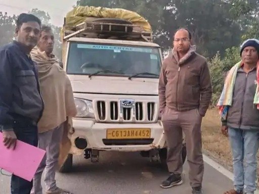 रायगढ़ में पिकअप में 60 कट्टा अवैध धान जब्त, अवैध रूप से परिवहन किया जा रहा था, रास्ते पर पकड़ा गया