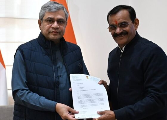 VD Sharma met Railway Minister Ashwini Vaishnav