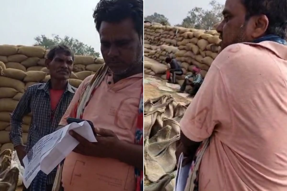 धान खरीदी केंद्र पर किसानों का फूटा गुस्सा, हर 50 बोरी पर एक बोरी ज्यादा लेने का आरोप, वायरल हुआ वीडियो