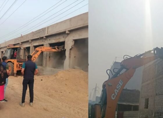 Bulldozer Action in Raipur