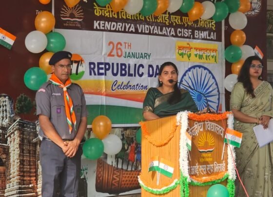 CISF school flag hoisting