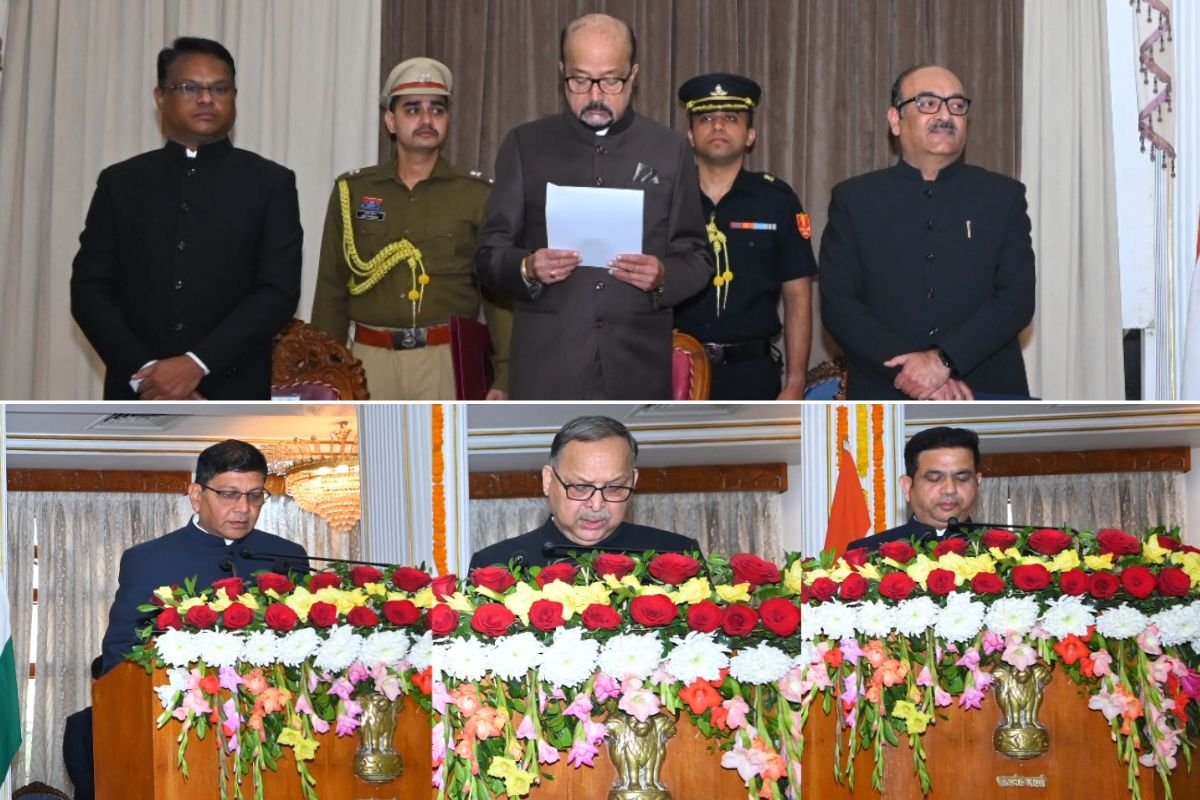 छत्तीसगढ़ सूचना आयोग को मिला नया नेतृत्व, राज्यपाल रमेन डेका ने नवनियुक्त मुख्य सूचना आयुक्त अमिताभ जैन और राज्य सूचना आयुक्तों को शपथ दिलाई