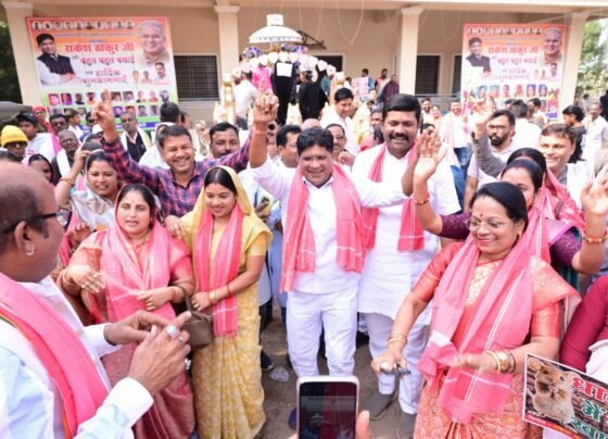 Congress protests in Durg