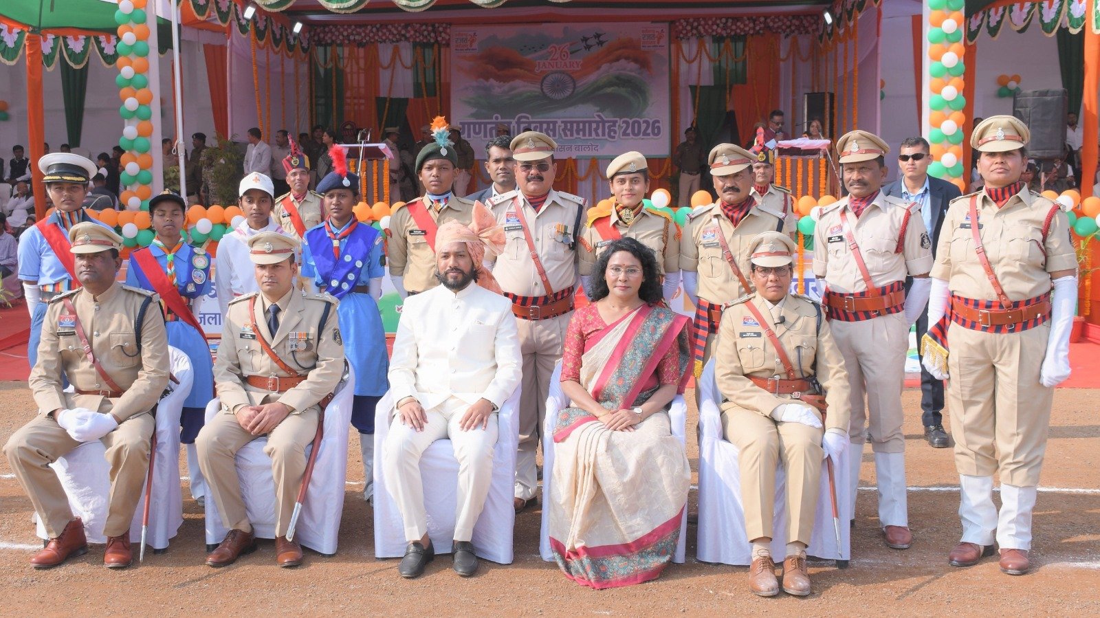 बालोद में हर्षोल्लास के साथ मनाया गया गणतंत्र दिवस, मंत्री गुरु खुशवंत साहेब ने किया ध्वजारोहण, बाल विवाह रोकथाम की दिलाई शपथ