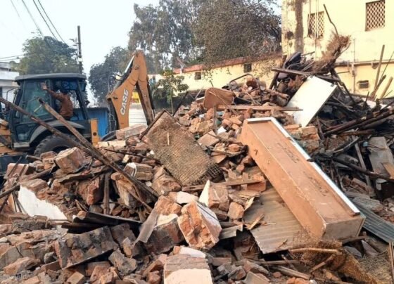 bulldozer Action in Raipur