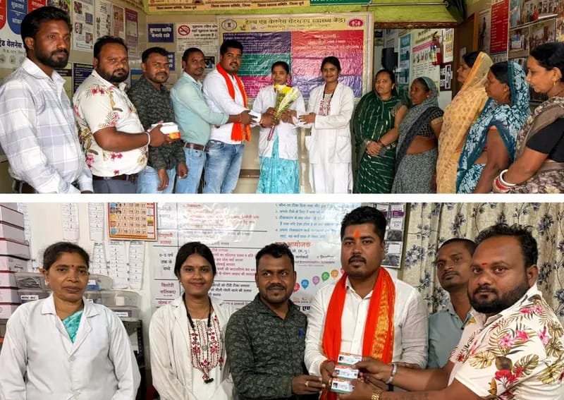 सांकरा में महिला चिकित्सक दिवस पर विशेष आयोजन, सरपंच रवि सिंगौर ने वितरण किया आयुष्मान कार्ड