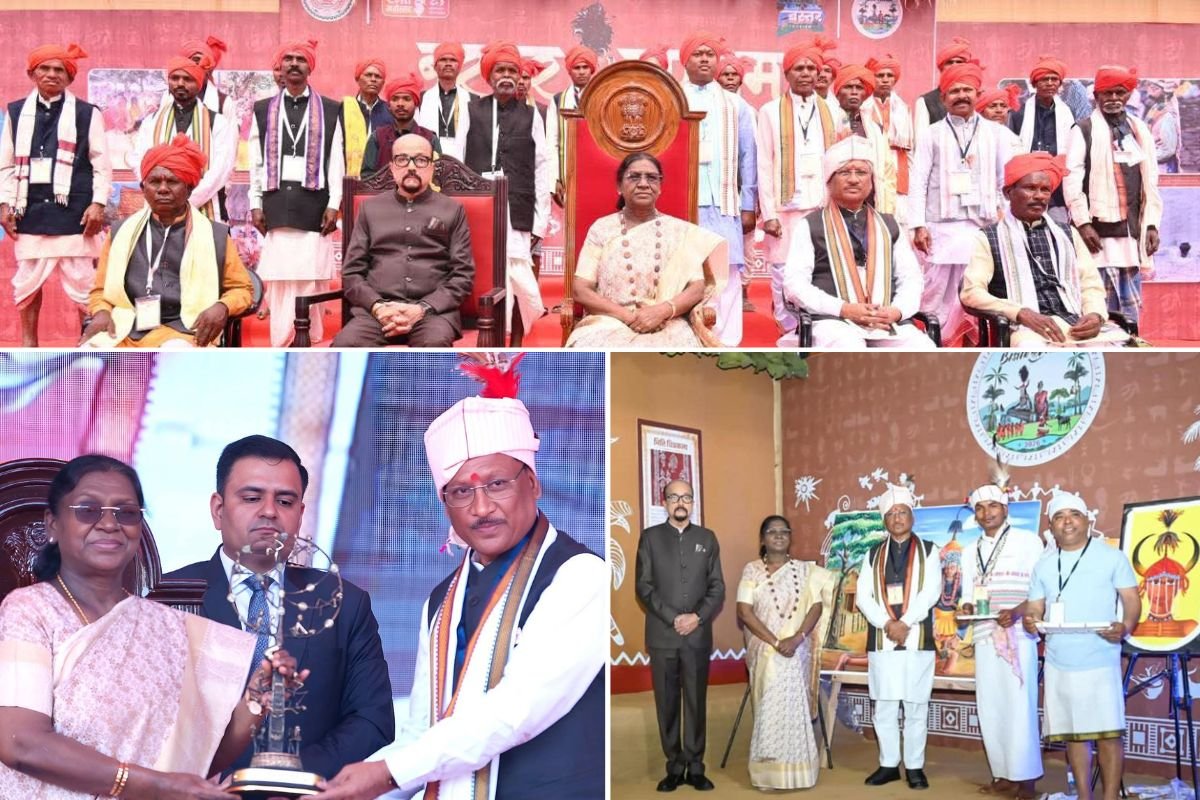 राष्ट्रपति द्रौपदी मुर्मू का छत्तीसगढ़ दौरा, बस्तर की परंपराओं की सराहना, छत्तीसगढ़ को बताया देश की सांस्कृतिक पहचान