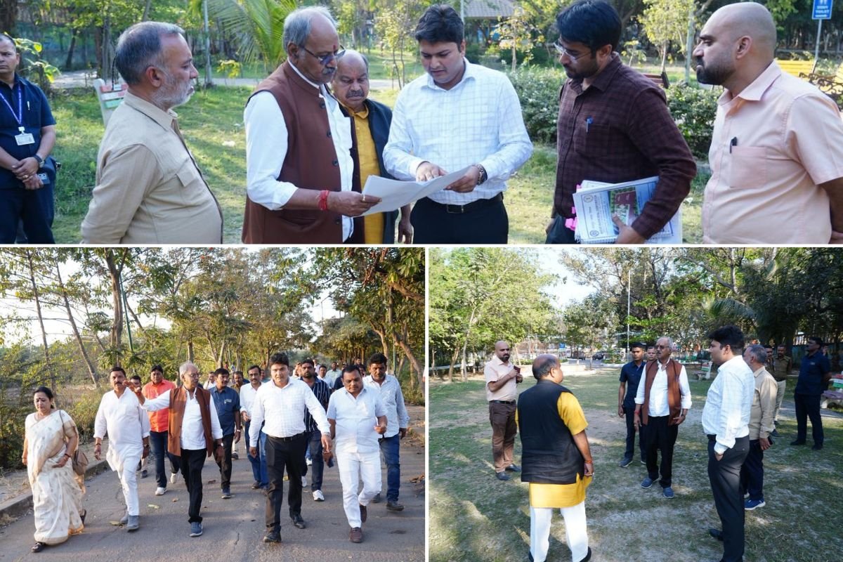 राजधानी की सूरत बदलने मैदान में उतरे सांसद बृजमोहन अग्रवाल, विकास कार्यों का किया निरीक्षण, समयसीमा में कार्य पूरा करने के दिए निर्देश