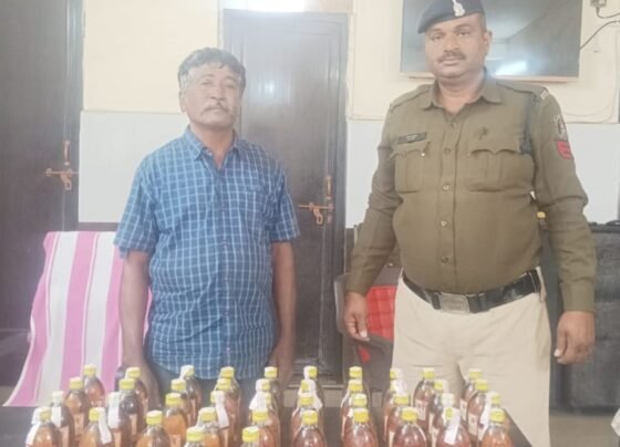 Raipur Jorapara Illegal Liquor Action