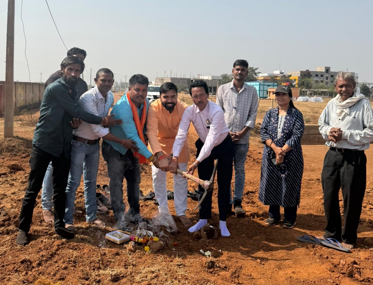 पाटन जनपद के सांकरा गांव में ‘मोदी की गारंटी’ के तहत विकास, सीसी रोड निर्माण कार्य के लिए भूमिपूजन