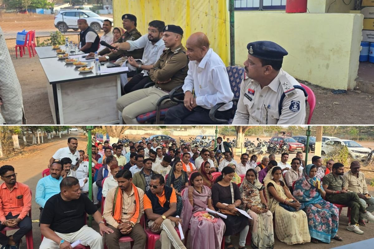 उतई में होली को सौहार्दपूर्ण मनाने पुलिस-प्रशासन की बैठक, नागरिकों से शांति बनाए रखने की अपील