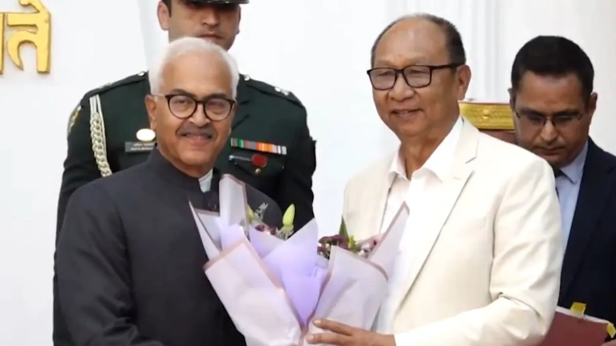 Manipur CM Oath Ceremony: मणिपुर में फिर NDA सरकार, मुख्यमंत्री युमनाम खेमचंद समेत कई मंत्रियों ने ली शपथ