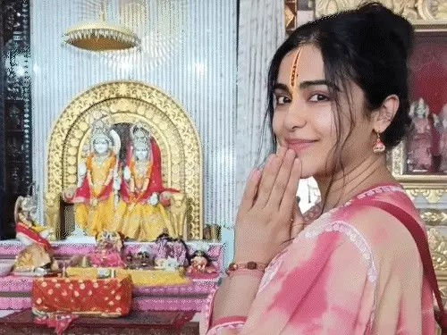 Ada Sharma in Raipur Ram Mandir