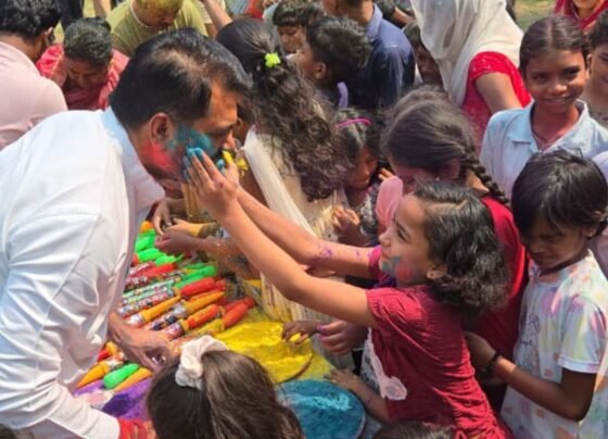 Akash Tiwari Holi Celebration News