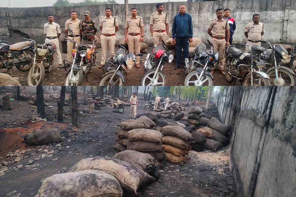 सूरजपुर पुलिस ने की अवैध कोयला चोरी पर बड़ी कार्रवाई, 33 टन कोयला और वाहन बरामद, 7 सायकल भी जब्त