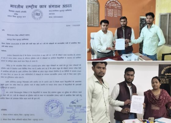 Surajpur NSUI Protest