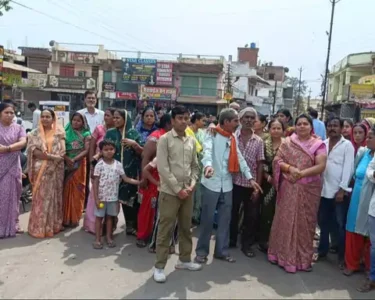 bhilai canal road protest