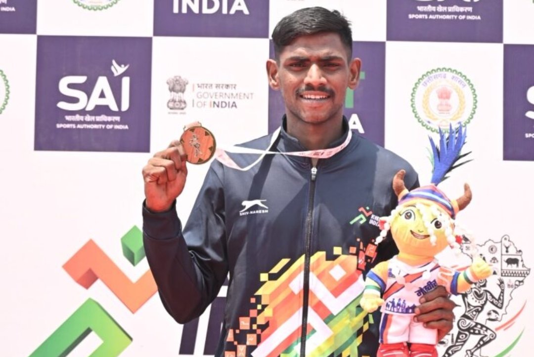 मछुआरे परिवार का बेटा बना चैंपियन, अब्दुल फताह ने खेलो इंडिया ट्राइबल गेम्स में लॉन्ग जंप में जीता गोल्ड मेडल