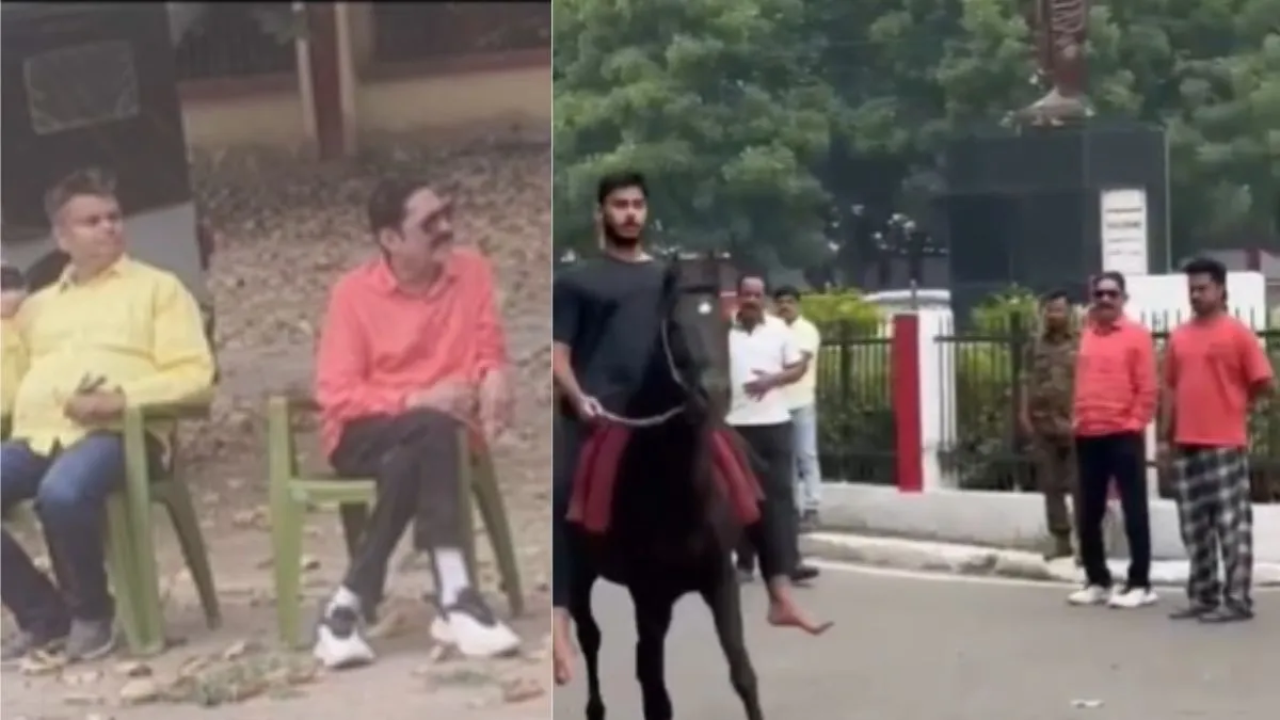 जमानत के बाद बदले अंदाज में दिखे अनंत सिंह, बेटे को दे रहे घुड़सवारी की ट्रेनिंग