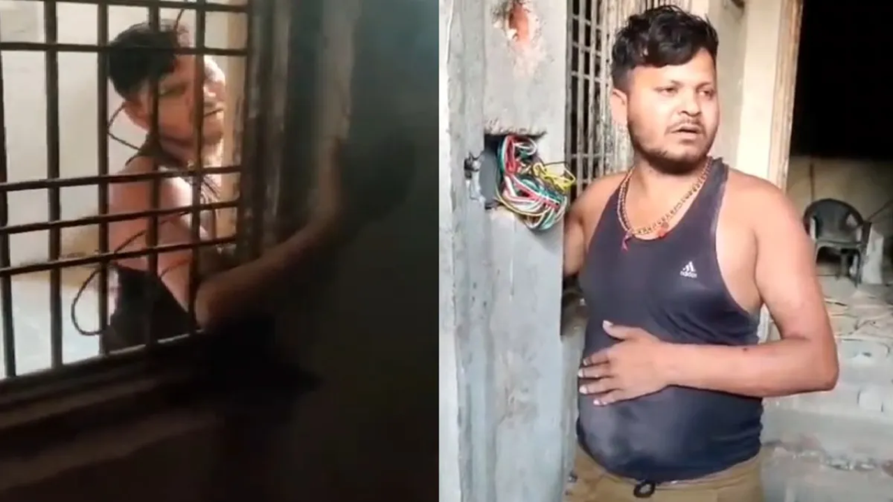 ग्वालियर में अजीब चोरी: सरिया चुराने घुसा चोर जाली में फंसा, पूरी रात तड़पता रहा