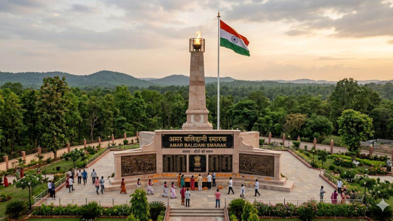 बस्तर में लोकतंत्र की नई पहचान: माओवादी ठिकानों पर बनेंगे 1200+ ‘अमर बलिदानी स्मारक’